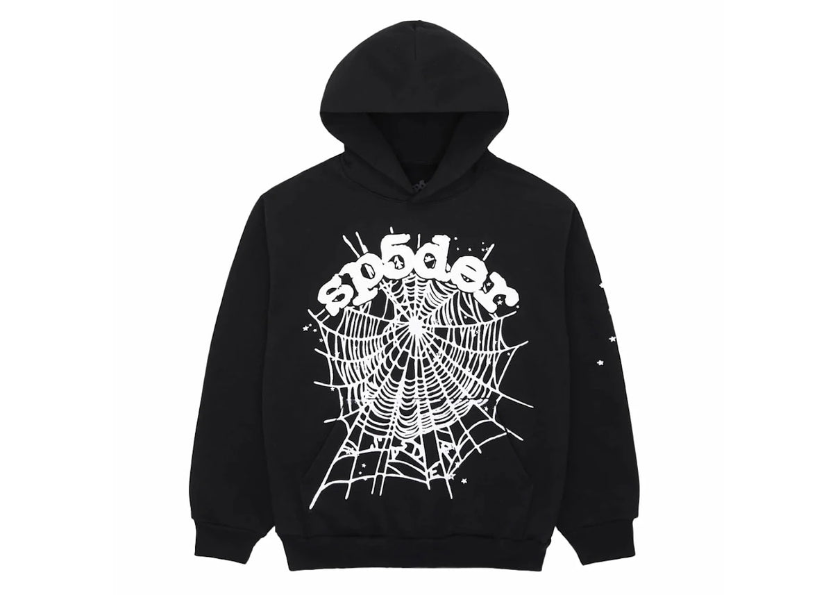[最終値下げ　早い者勝ち！]sp5der hoodies フード付きパーカー 黒 SP5DER graphic-print 