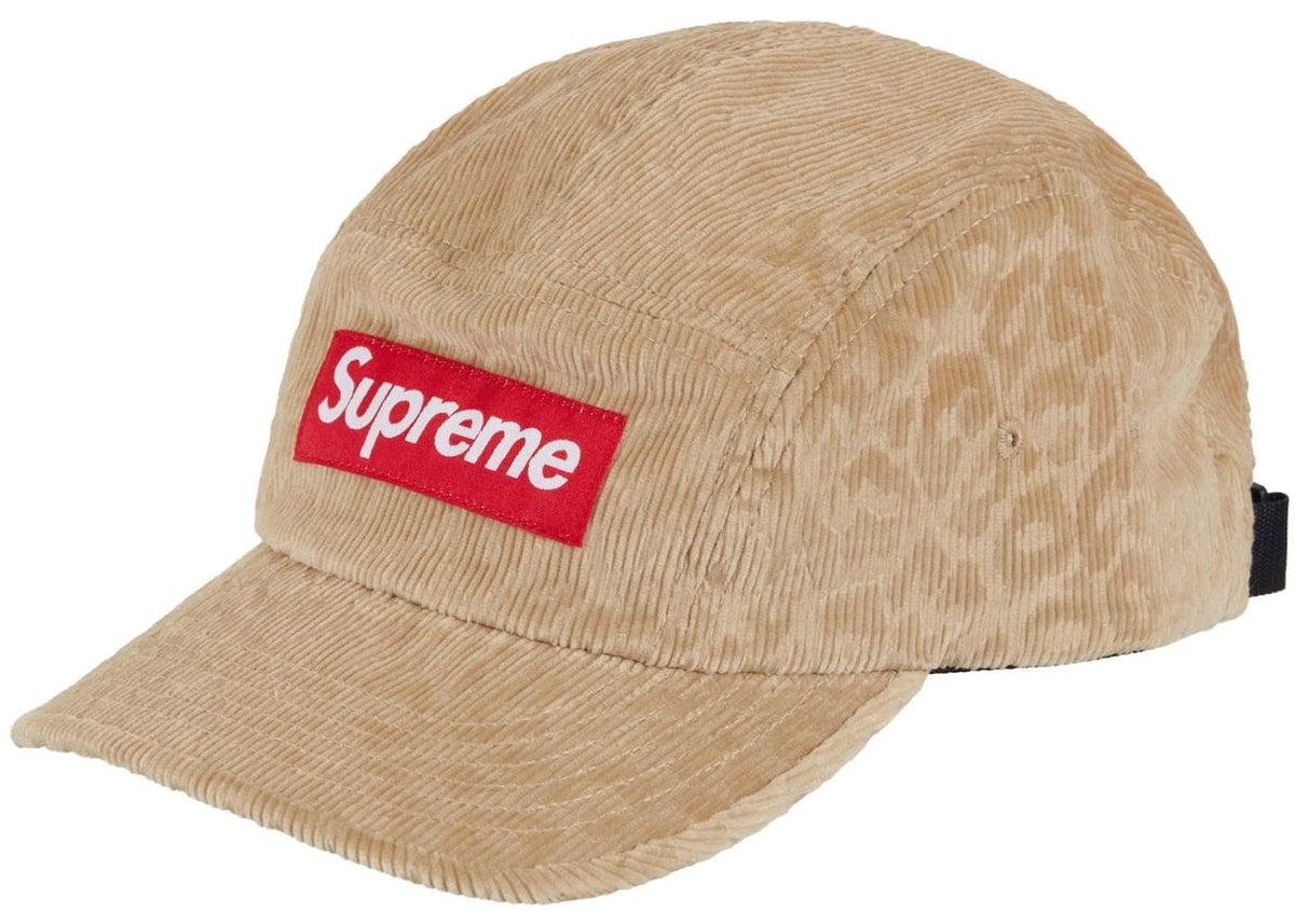 Supreme Leopard Corduroy Camp Cap Beige – Blesssed