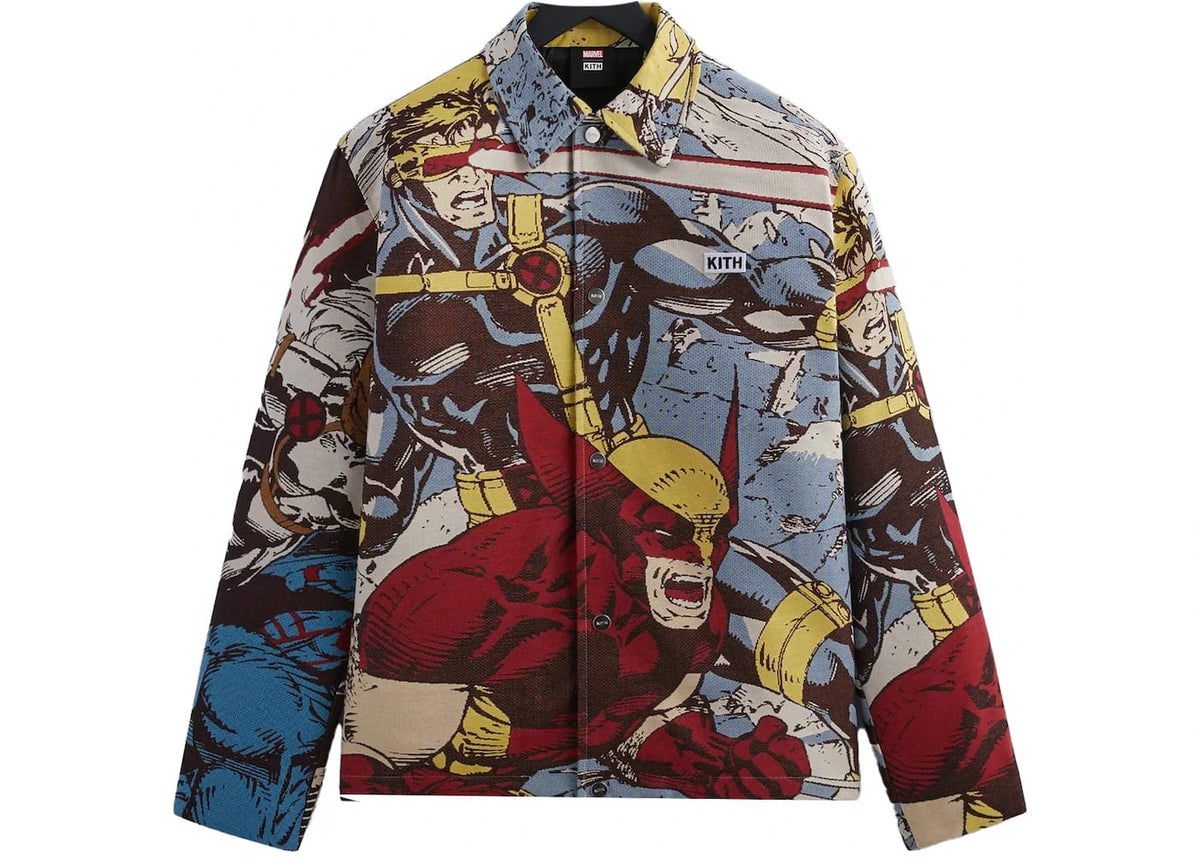 Kith x Marvel X-Men Tapestry Coaches Jacket Black PH – Blesssed