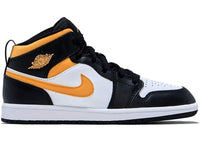 Jordan 1 Mid White Pollen Black (PS)