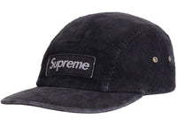 Supreme Corduroy Pocket Camp Cap Black