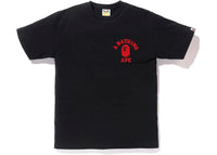 BAPE Color Camo College ATS Tee Black/Red