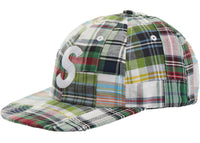 Supreme Patchwork Madras S Logo 6-Panel Green Plaid