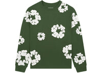 Denim Tears Long Sleeve Cotton Wreath T-shirt Green