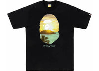 BAPE A Rising Bape Photo Tee Black