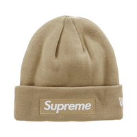 Supreme New Era Box Logo Beanie (FW23) Dark Sand