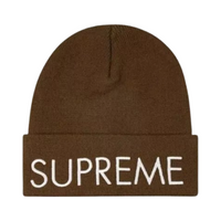 Supreme Capital Beanie Dark Brown