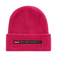 Supreme Property Label Beanie Magenta