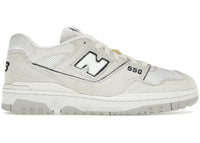 New Balance 550 White Perforated Leather Black