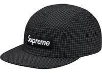 Supreme Reflective Ripstop Camp Cap (SS24) Black