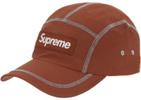 Supreme Reflective Stitch Camp Cap Brown