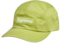 Supreme Washed Chino Twill Camp Cap Cap (SS22) Dark Lime