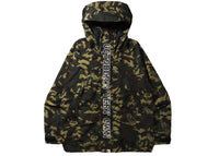 BAPE x OVO Woodland Camo Snowboard Jacket Green