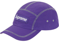 Supreme Reflective Stitch Camp Cap Purple