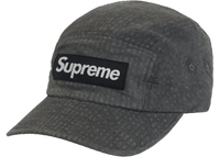 Supreme Washed Seersucker Camp Cap Black