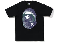 BAPE Tie Dye Big Ape Head Tee Black Purple