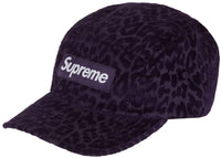 Supreme Leopard Corduroy Camp Cap Purple