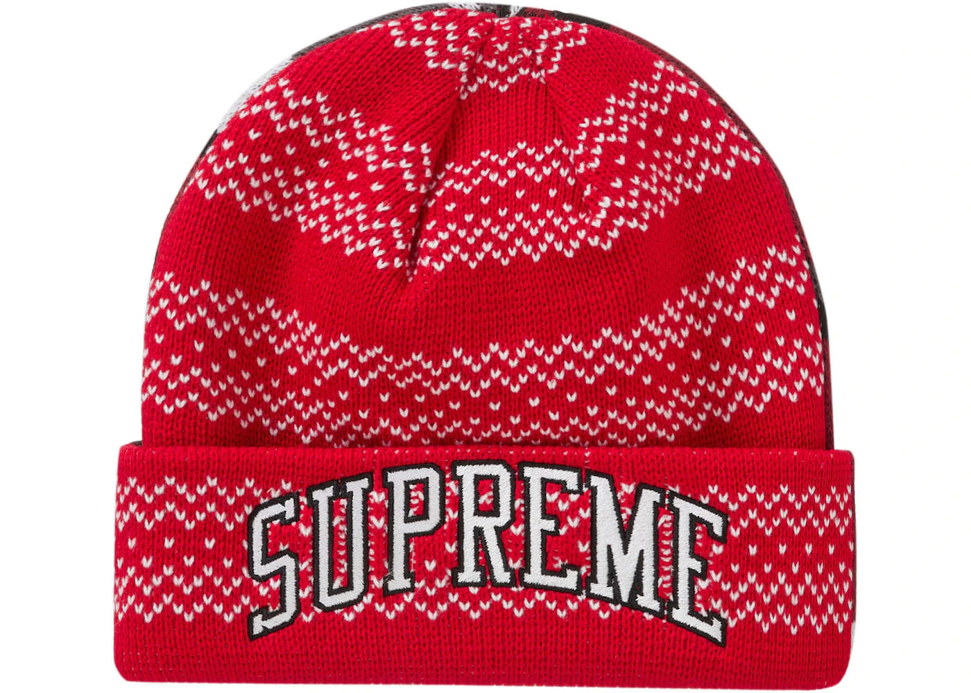 Supreme New Era Split Beanie Red – Blesssed