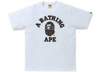 BAPE Snow Pattern College Tee White/Black