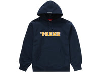 Supreme Preme Hooded Sweatshirt Navy