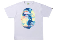 BAPE Tie Dye Big Ape Head Tee White/Multi