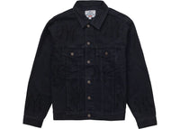 Supreme x New York Yankees Denim Trucker Jacket Washed Black