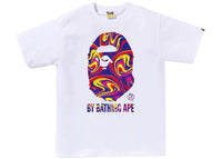 BAPE Marbling By Bathing Ape Tee White