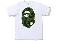 BAPE Color Camo Big Ape Head Tee White/Green