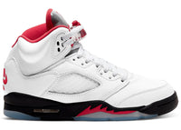 Jordan 5 Retro Fire Red Silver Tongue (2020) (GS)