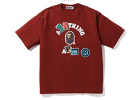 BAPE Multi Fonts Relaxed Fit Collage Heavy Weight Tee White