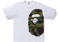 BAPE 1st Camo Side Big Ape Head Tee White/Green