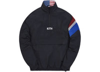 Kith Retro Quarter Zip Track Jacket Black