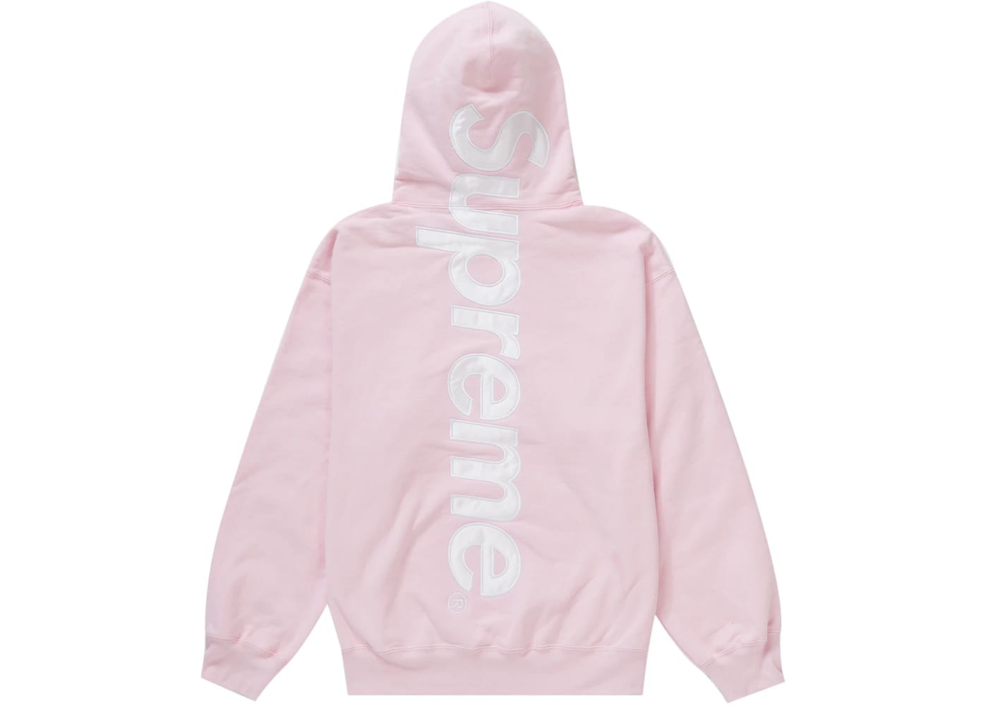 Supreme Satin Appliqué Hooded Sweatshirt (FW23) Light Pink – Blesssed