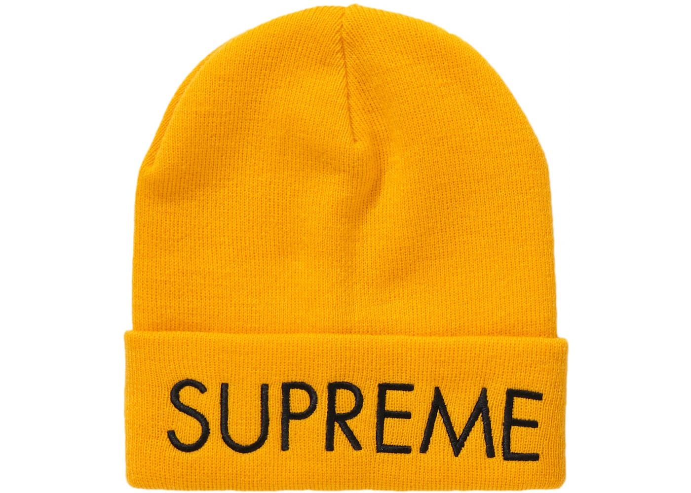 Supreme Capital Beanie Bright Gold – Blesssed