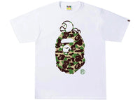 BAPE ABC Camo Milo On Big Ape Tee White/Green