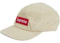 Supreme Punched Denim Camp Cap Dyed Beige