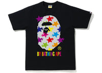 BAPE Sta Pattern By Bathing Ape Tee Black