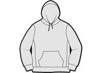 Supreme Micro Logo Hooded Sweatshirt Ash Grey