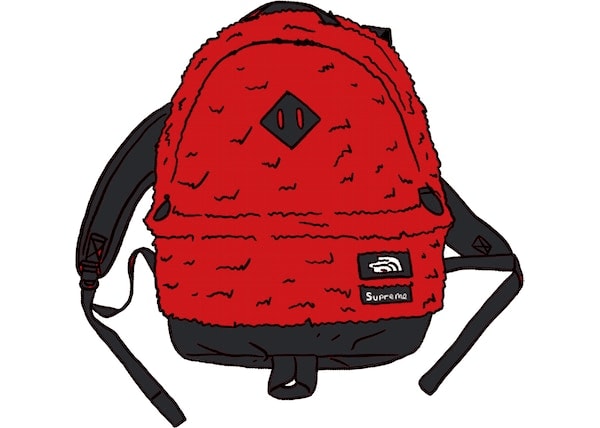 Supreme The North Face Faux Fur Backpack Red – Blesssed