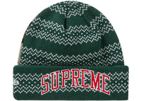 Supreme New Era Split Beanie Green