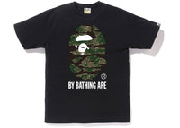 BAPE Tiger Camo By Bathing Tee Black