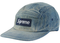 Supreme Washed Chino Twill Camp Cap (SS24) Dirty Indigo