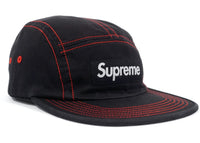 Supreme Contrast Stitch Camp Cap (SS18) Black