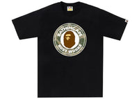 BAPE Layered Line Camo Busy Works Tee Black/Beige