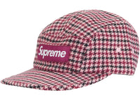 Supreme Houndstooth Wool Camp Cap Pink