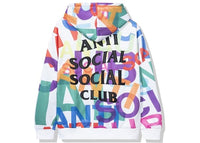 Anti Social Social Club Headrush All Over Hoodie White