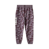 Bape Color Camo Sweatpants Burgundy