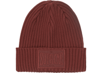 Supreme Overdyed Patch Beanie Brown