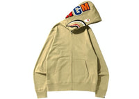 BAPE Shark Full Zip Hoodie (SS22) Beige