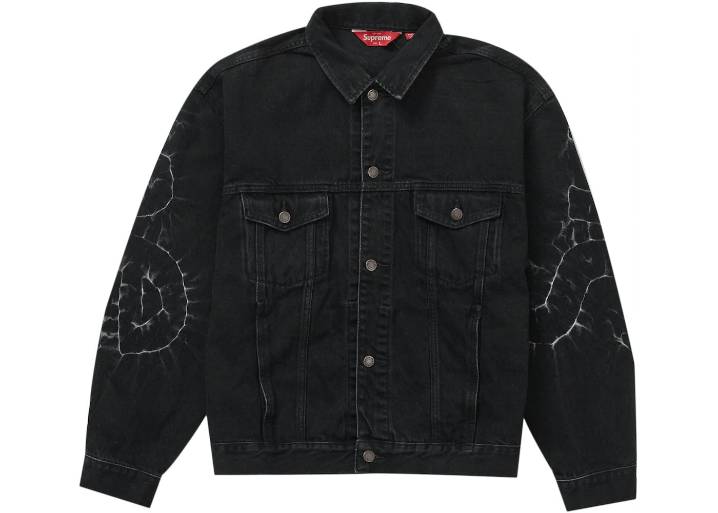 Supreme Shibori Denim Trucker Jacket Black – Blesssed